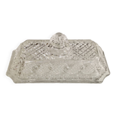Vintage glass butter dish