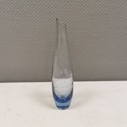 Vase finlandais en verre bleu