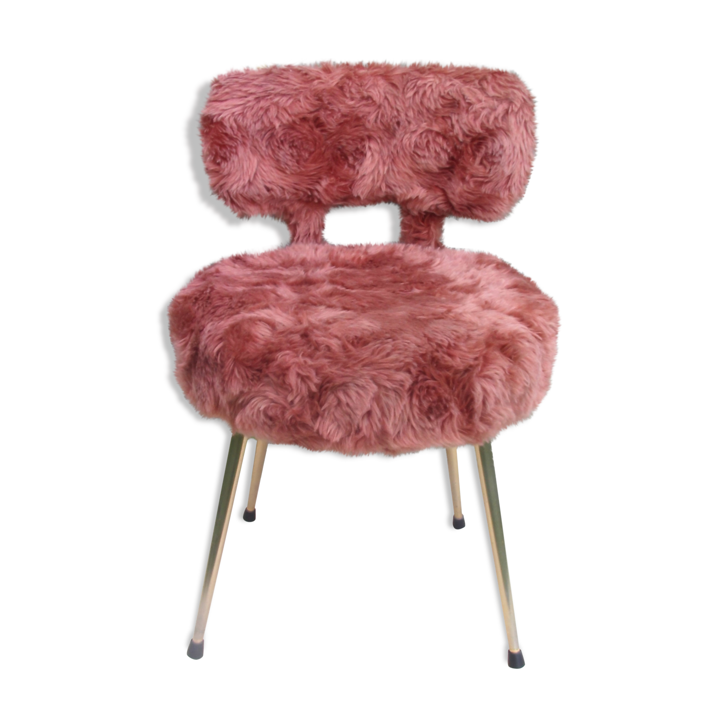 Chair with Pelfran moumoutte fur from the 70s