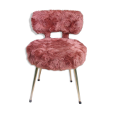 Chair with Pelfran moumoutte fur from the 70s