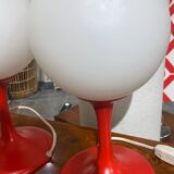 Two table lamps from the Swiss manufacturer Temde based on a design by E.