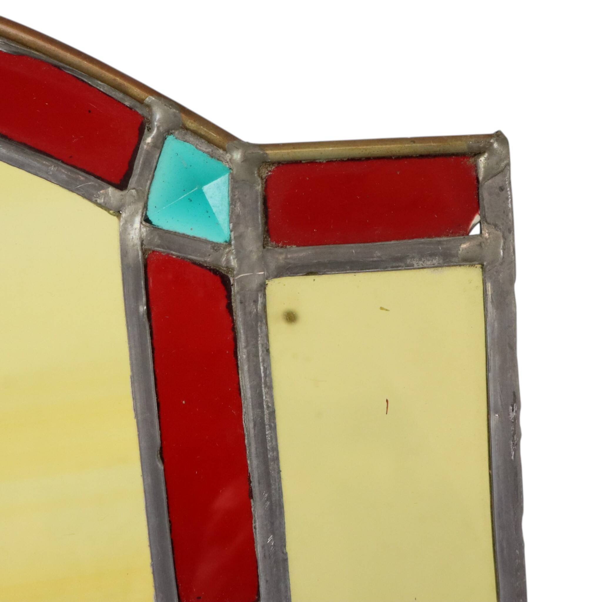 Large Colorful Stained-Glass Medallion