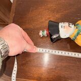 Chinese Porcelain Sculpture of an Emperor Dignitary from the Qing Dynasty, Famille Verte