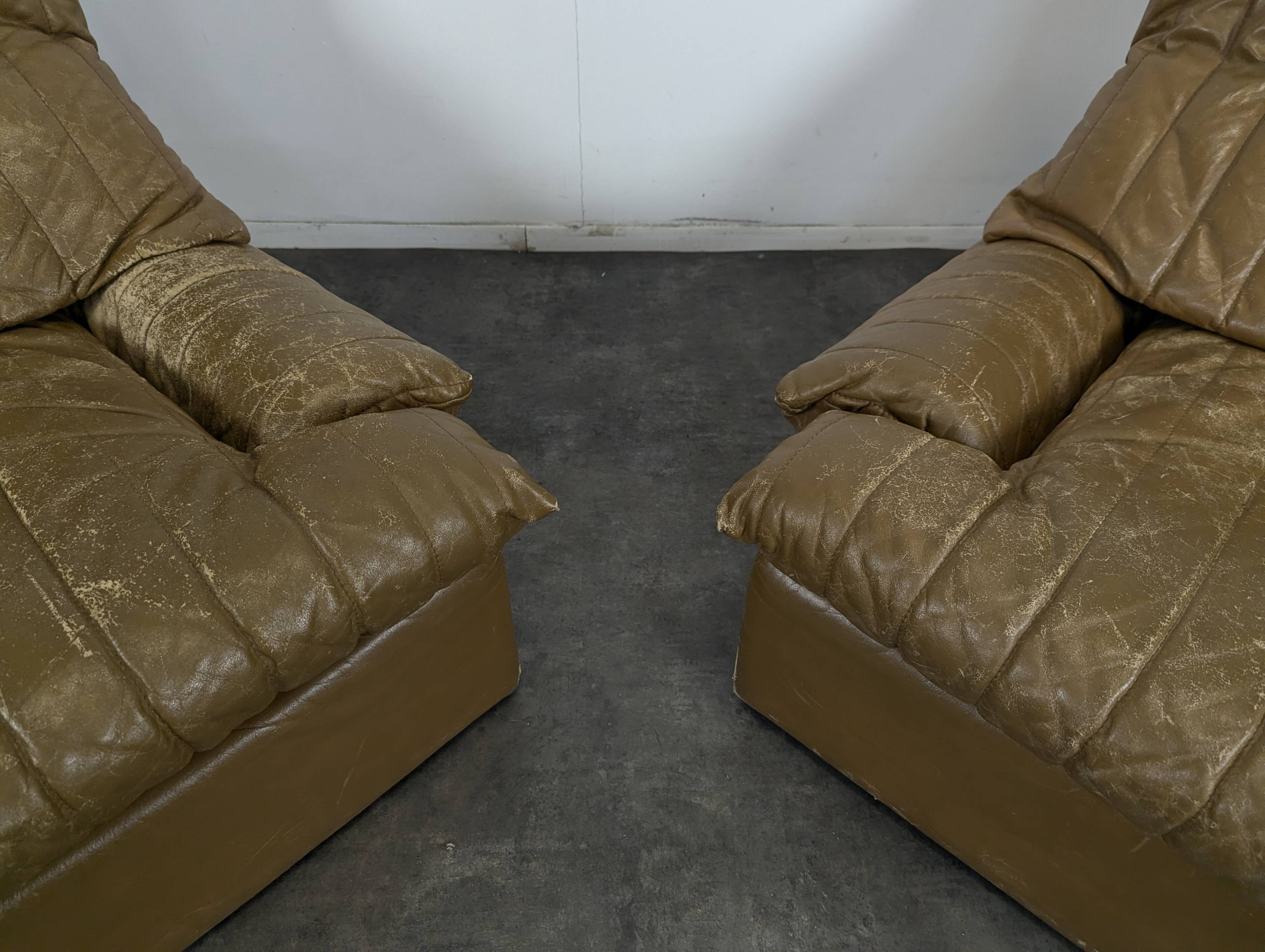 Paire de fauteuils Roche Bobois des années 70