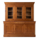 Louis Philippe style solid cherry wood buffet and display cabinet set.
