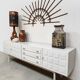 Vintage wooden credenza sideboard 'Cubism'