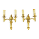 Pair of Gilt Bronze Wall Lights, Maison Baguès, Louis XVI Style, 20th Century