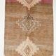 Vintage Neutral Faded Brown Mid Century Modern Turkish Vintage, 190x340 Cm