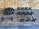 Service table dessous de plat + 8 porte couteaux ancien fer forgé noir