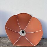 Vintage taupe fabric pendant light