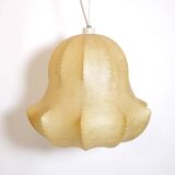 Large cocoon pendant light from the 60s.