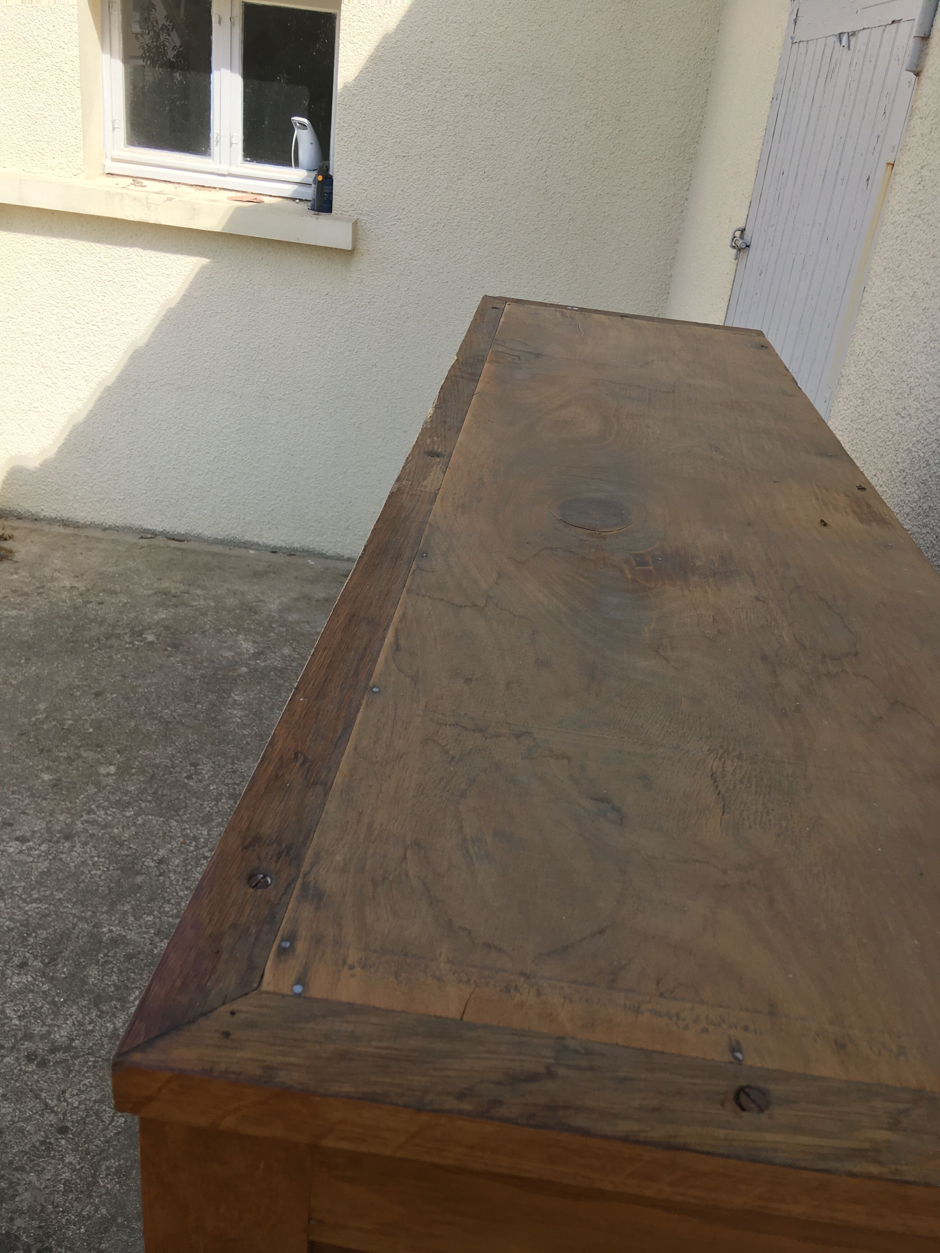 Solid oak triple curtain binder Year 1950