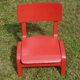 Chaise d'enfant basse rouge