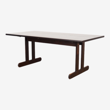 Table en chêne, design danois, années 1970, production: Danemark