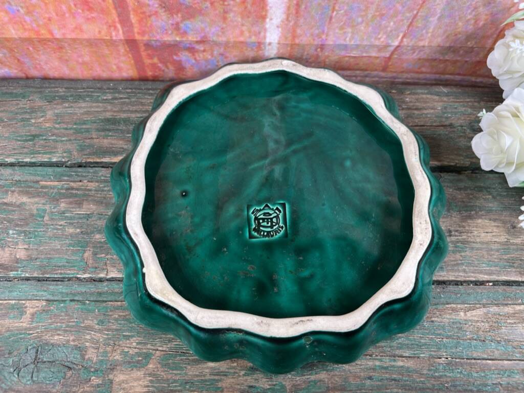 Vintage Vallauris green trivet