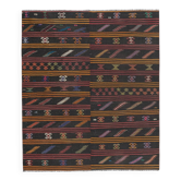 Tapis Kilim turc vintage tissé main