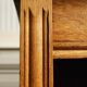 1930 bedside table in oak & black marble