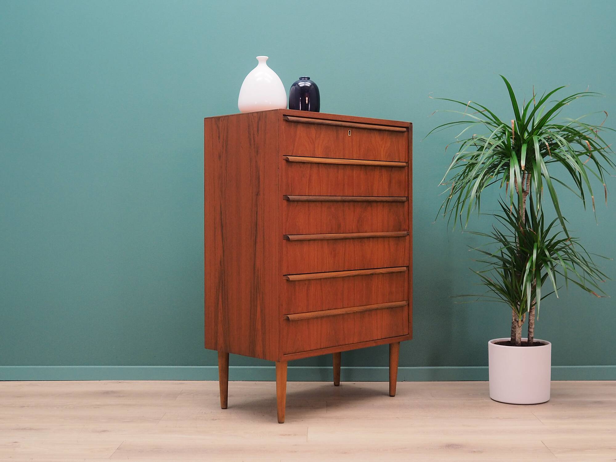 Teak chest of drawers, Danish design, 1970s, designer: Ahlström Osakeyhitö