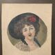 Old painting Portrait of a woman