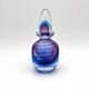 Murano Sommerso Perfume Bottle Signed with Polished Glass Faces 19cm