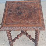 Pair of English oak bedside tables