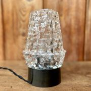 Lampe de chevte en verre à poser vintage