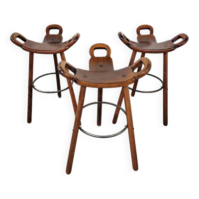 Tabourets de bar 'Marbella' espagnols   Années 1960