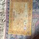 Vintage Iranian Kenareh rug from the 1980s. Handcrafted.