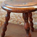 Oak tripod stool
