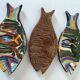 Trio of handcrafted ceramics from Nabeul (Tunisia)