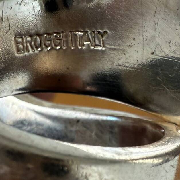 12 cuillères de dégustation en argent de Broggi Milano