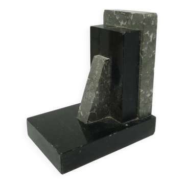 Bookend, Art Deco, black marble, Belgium, 1930s.