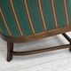 1950s, Danish 2-seater sofa, green furniture wool, oak wood.