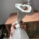 Pair of Art Deco porcelain wall sconces