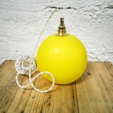 Vintage opaline yellow lamp