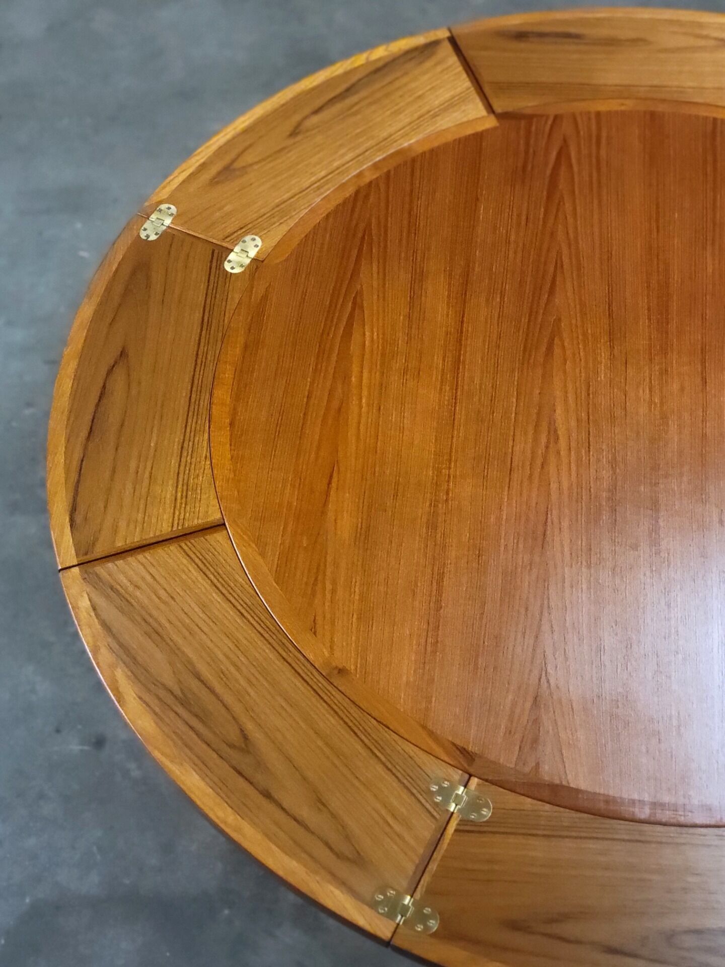 Dyrlund Flip Flap Lotus dining table in teak Denmark 1960