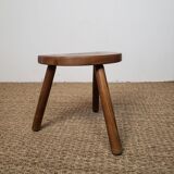 Tabouret tripode en bois