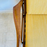 Scandinavian teak banquette for two, circa 1960.