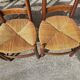 Serie de 6 chaises paillees