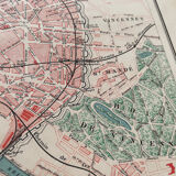 1883 - Map of the city of Paris