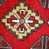 Tapis vintage fait main Yastik turc 48cm x 107cm (1950s)