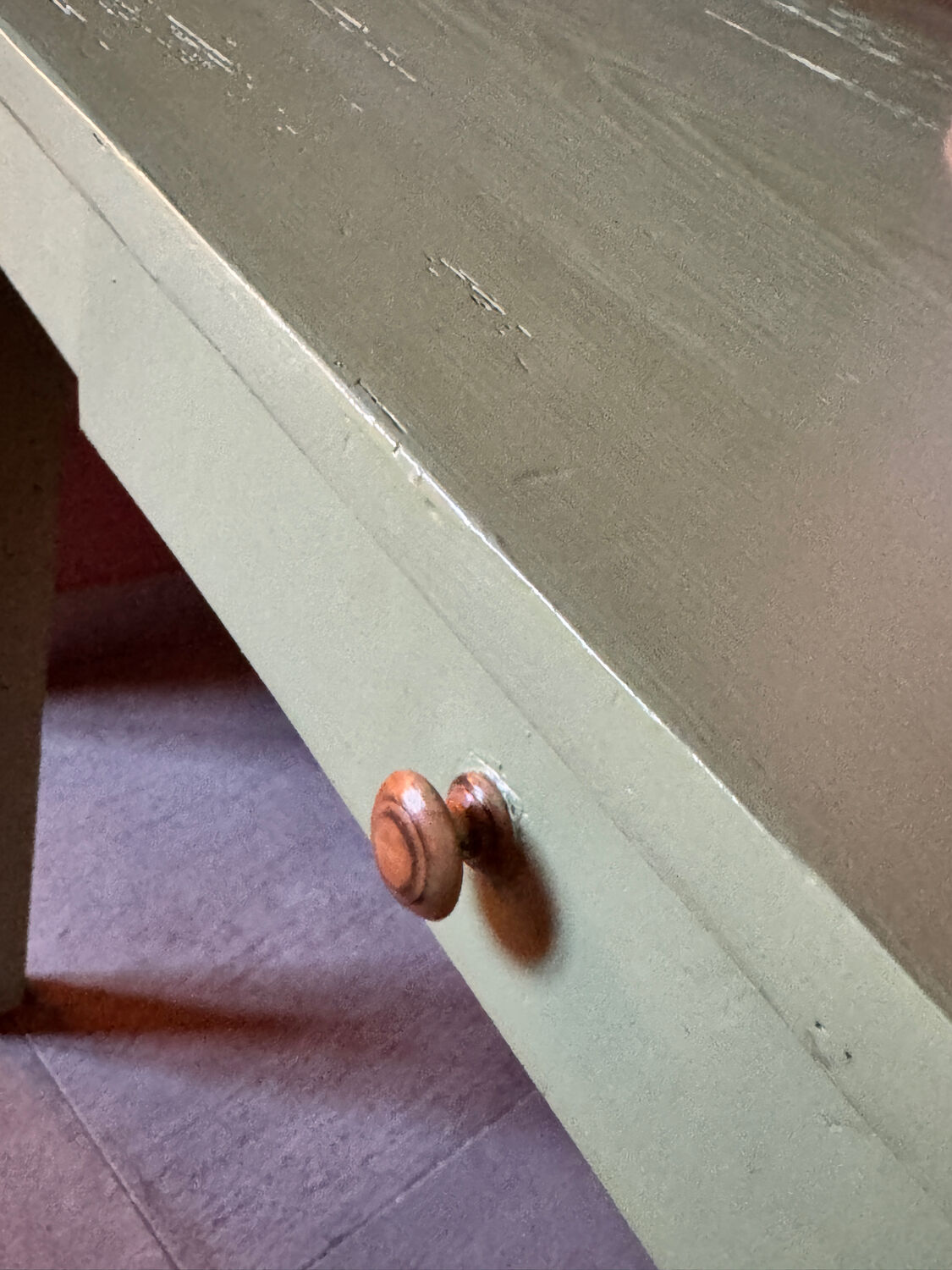 Farmhouse/bistro table and its stool