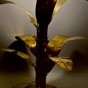 Palm tree brass floor/table lamp, Bottega Gadda Italy, 1960