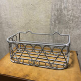 Gray wrought iron shelf