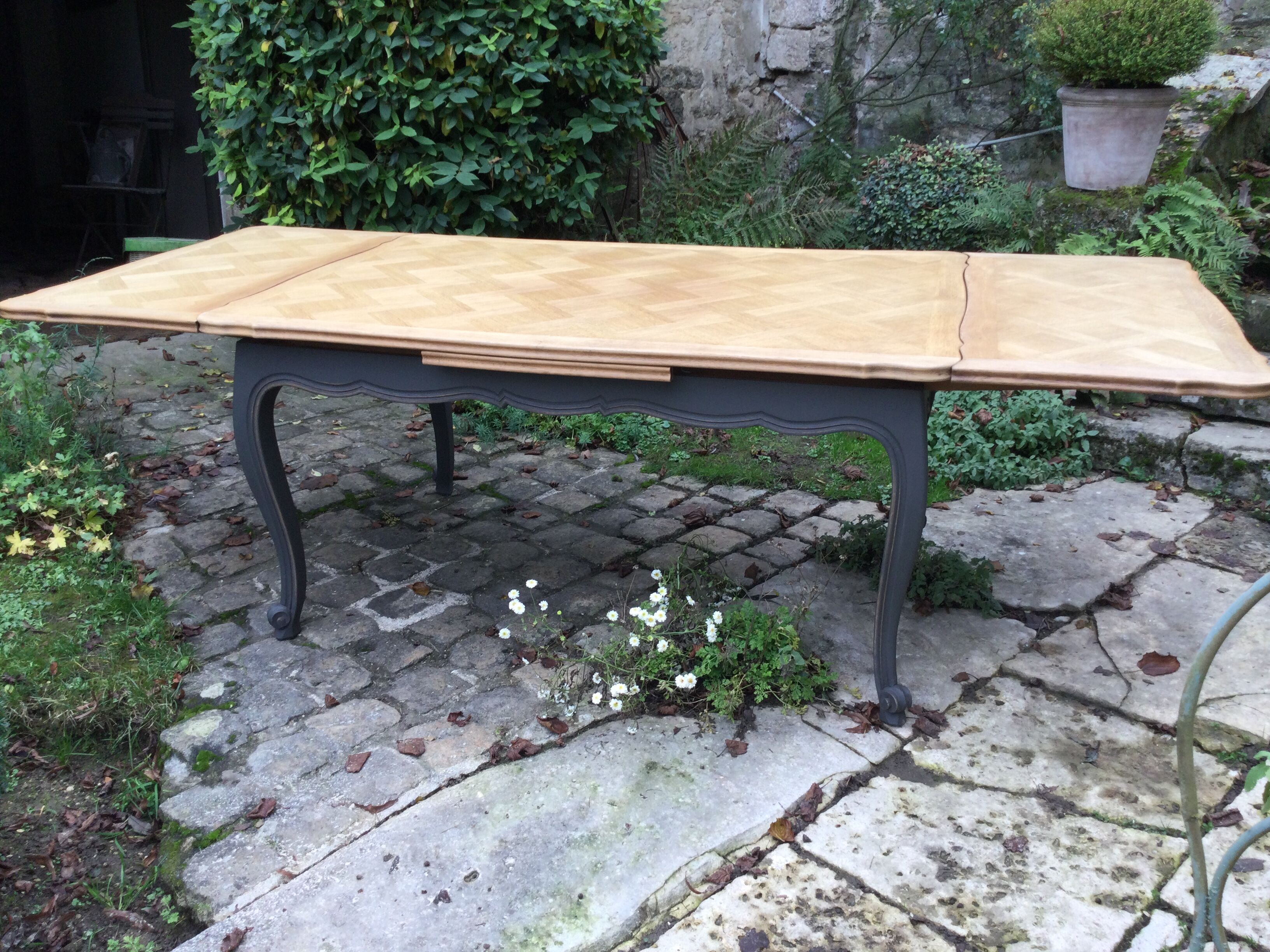 Old oak dining table