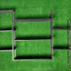 Modular wall shelf string with 8 metal shelves year 60