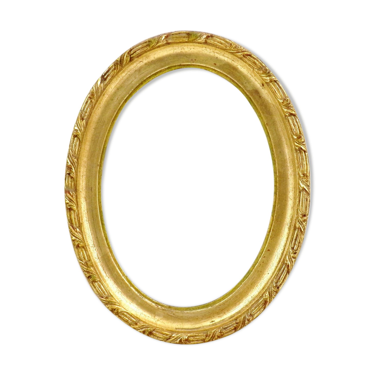 Vintage french oval gilded wall frame
