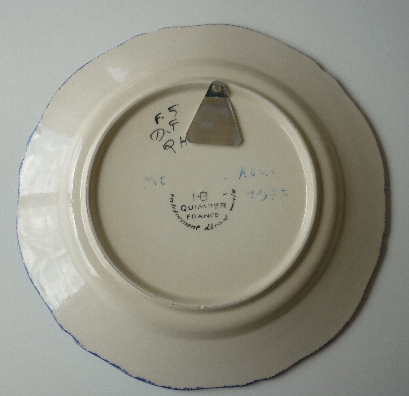 HB Henriot Quimper France Breton Plate