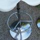 Pair of Etienne Fermigier designer stools, Mirima mower model, publisher