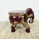 Antique elephant xl side stool / 19th century / unique boho chic piece.